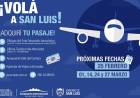 CON EL AGREGADO DE UNA NUEVA FECHA, SIGUE LA VENTA DE PASAJES PARA LOS VUELOS ENTRE AEROPARQUE Y EL VALLE DEL CONLARA