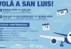 CONFIRMARON 15 NUEVAS FECHAS DE VUELOS ENTRE BUENOS AIRES Y SAN LUIS
