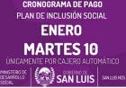EL PRÓXIMO MARTES COBRARÁN LOS BENEFICIARIOS DE INCLUSIÓN