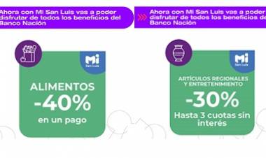 SAN LUIS Y EL BANCO NACIÓN LANZARON EL PROGRAMA “MI SAN LUIS”