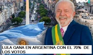 LULA ARRASÓ EN ARGENTINA CON EL 70 ? LOS VOTOS