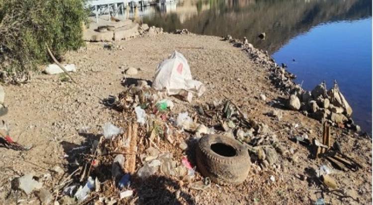 SAN LUIS AGUA TRABAJA EN LA LIMPIEZA DEL PERIDIQUE POTRERO DE LOS FUNES