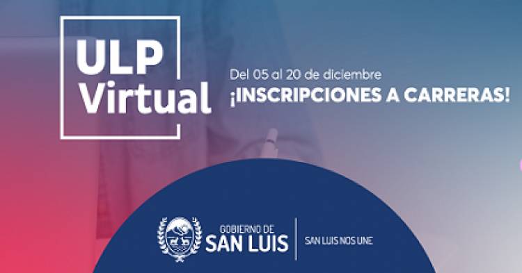 LA ULP VIRTUAL ABRIÓ INSCRIPCIONES PARA EL 2023